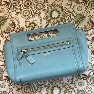 Coach Legacy Clutch in Robin’s Egg
